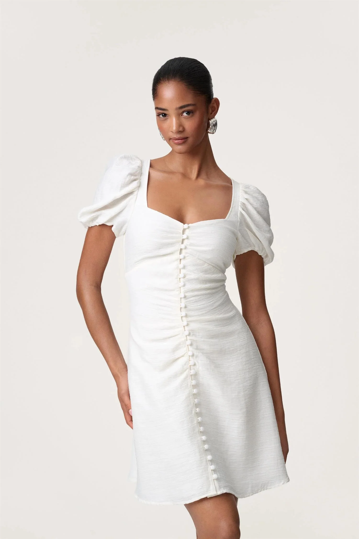 SORRENTO MINI DRESS  Off White - Image 3