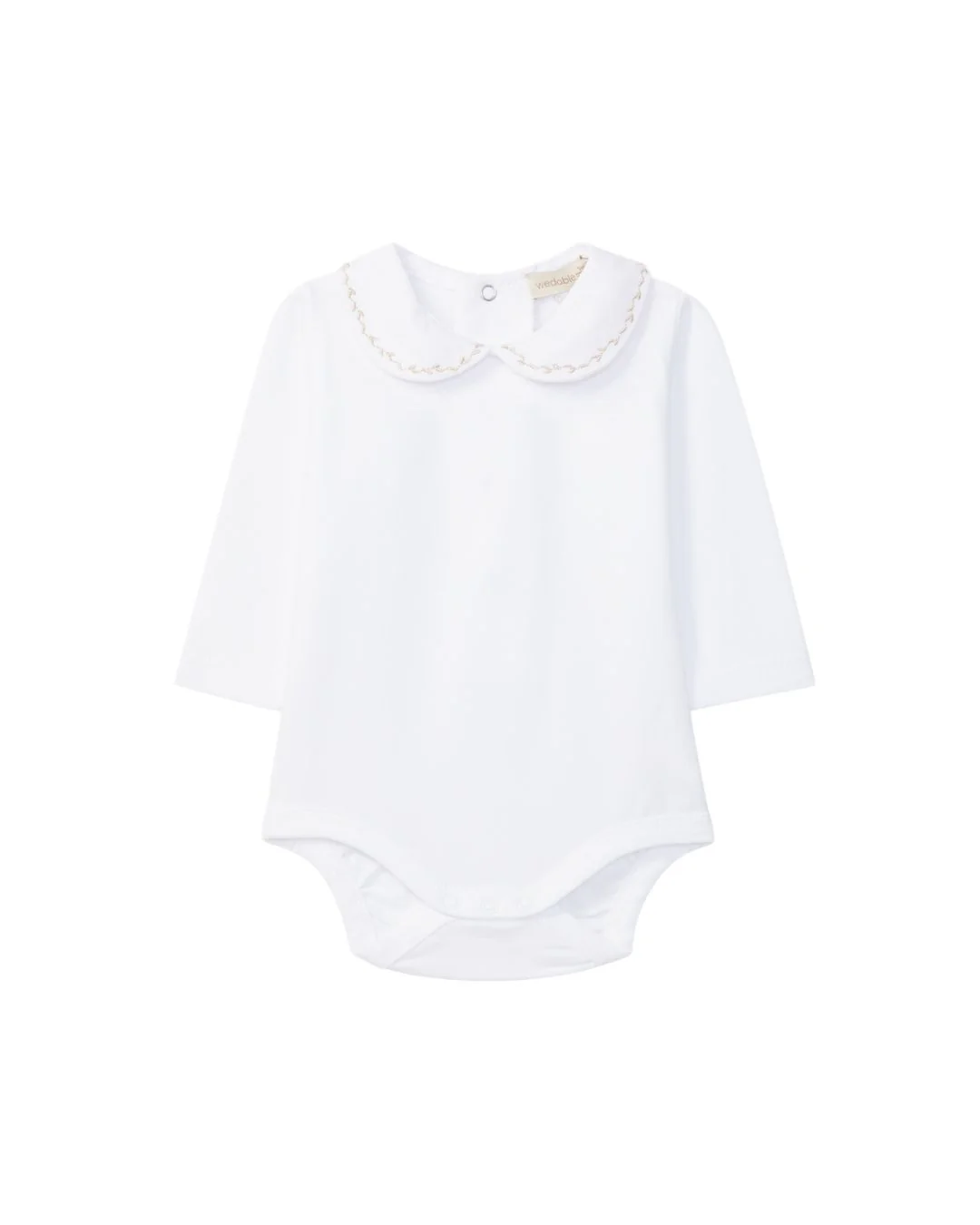 Body gola redonda bord  Beige