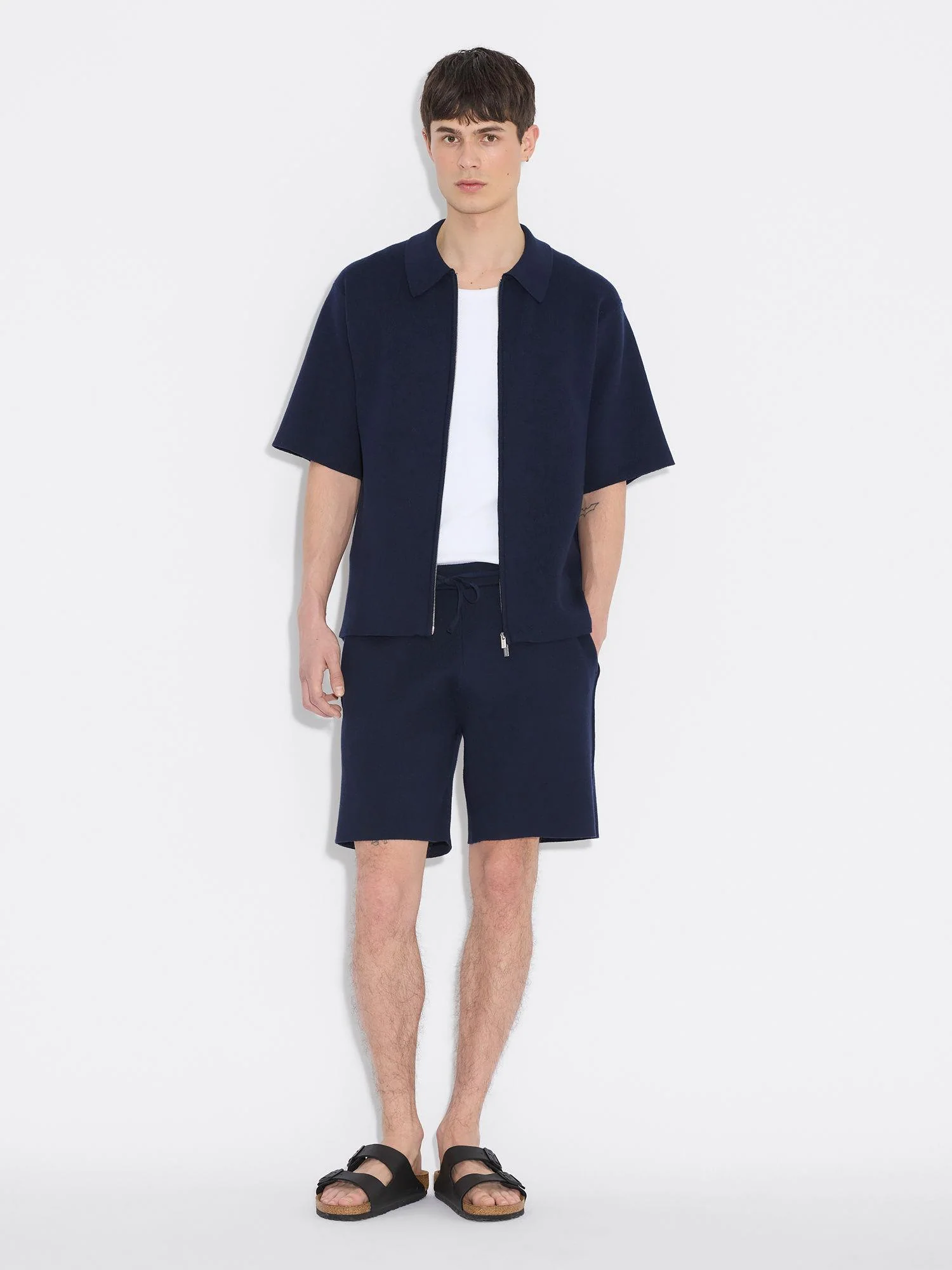 Summer Knit Shorts  Navy - Image 5