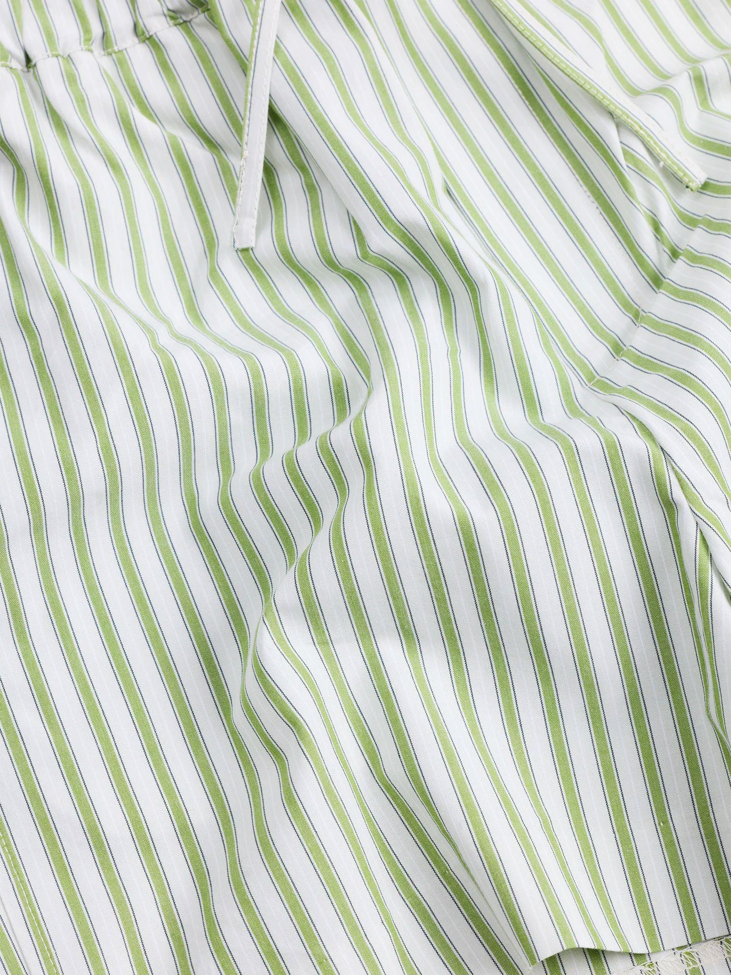 Loose Stripe Shorts  Green Stripe - Image 6