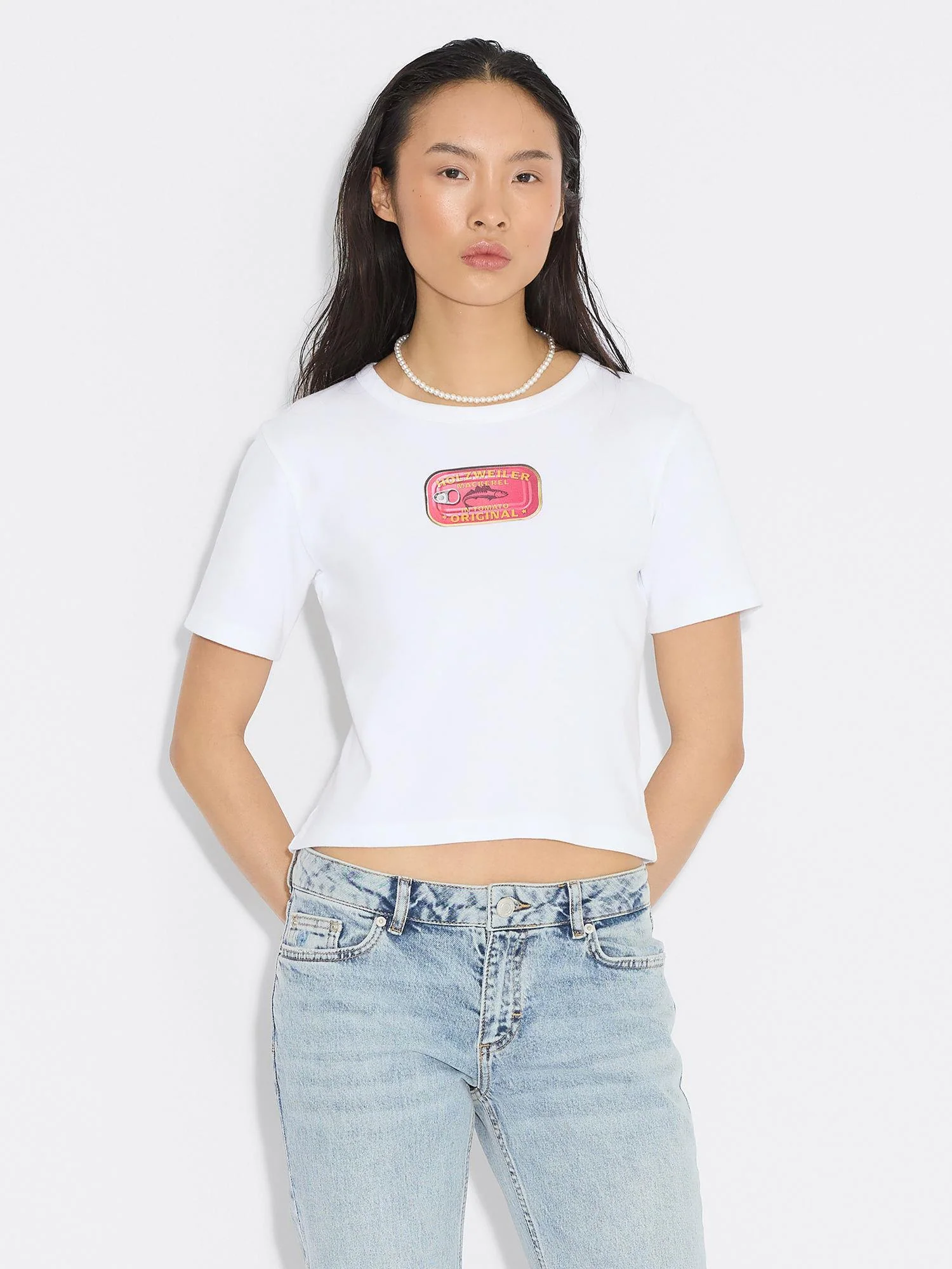 Mackerel Tee  White - Image 3