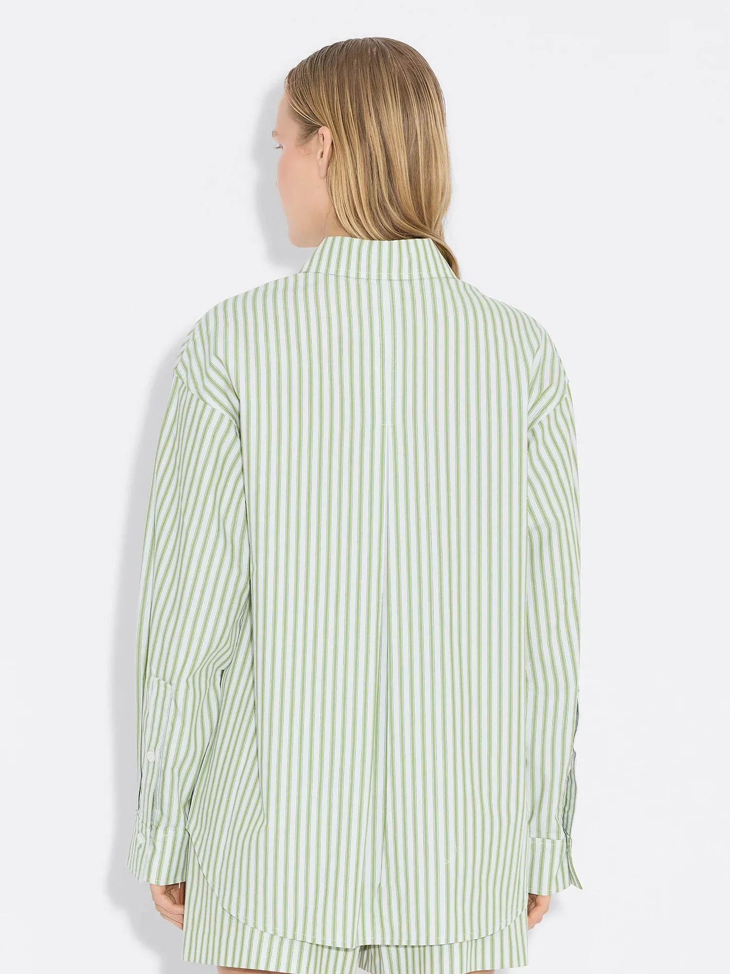 Loose Stripe Shirt  Green Stripe - Image 3