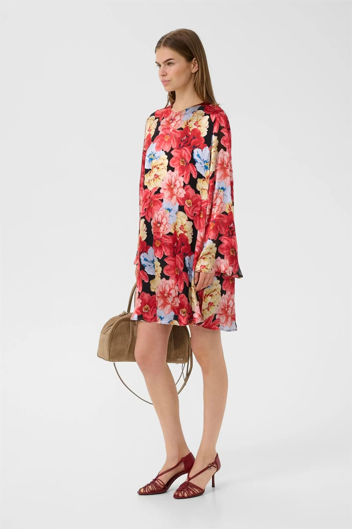 SIGRIDA SHORT DRESS  Dessert Flower Multi - Image 3