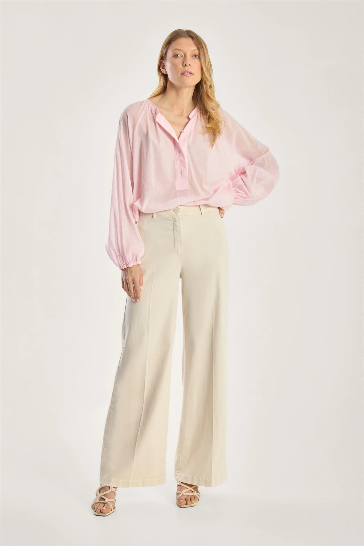 SHILOH COLORED SOFT DENIM  Crema - Image 3