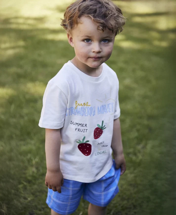 SOMMER STAWBERRY T-SHIRT Cloud Dancer - Image 4