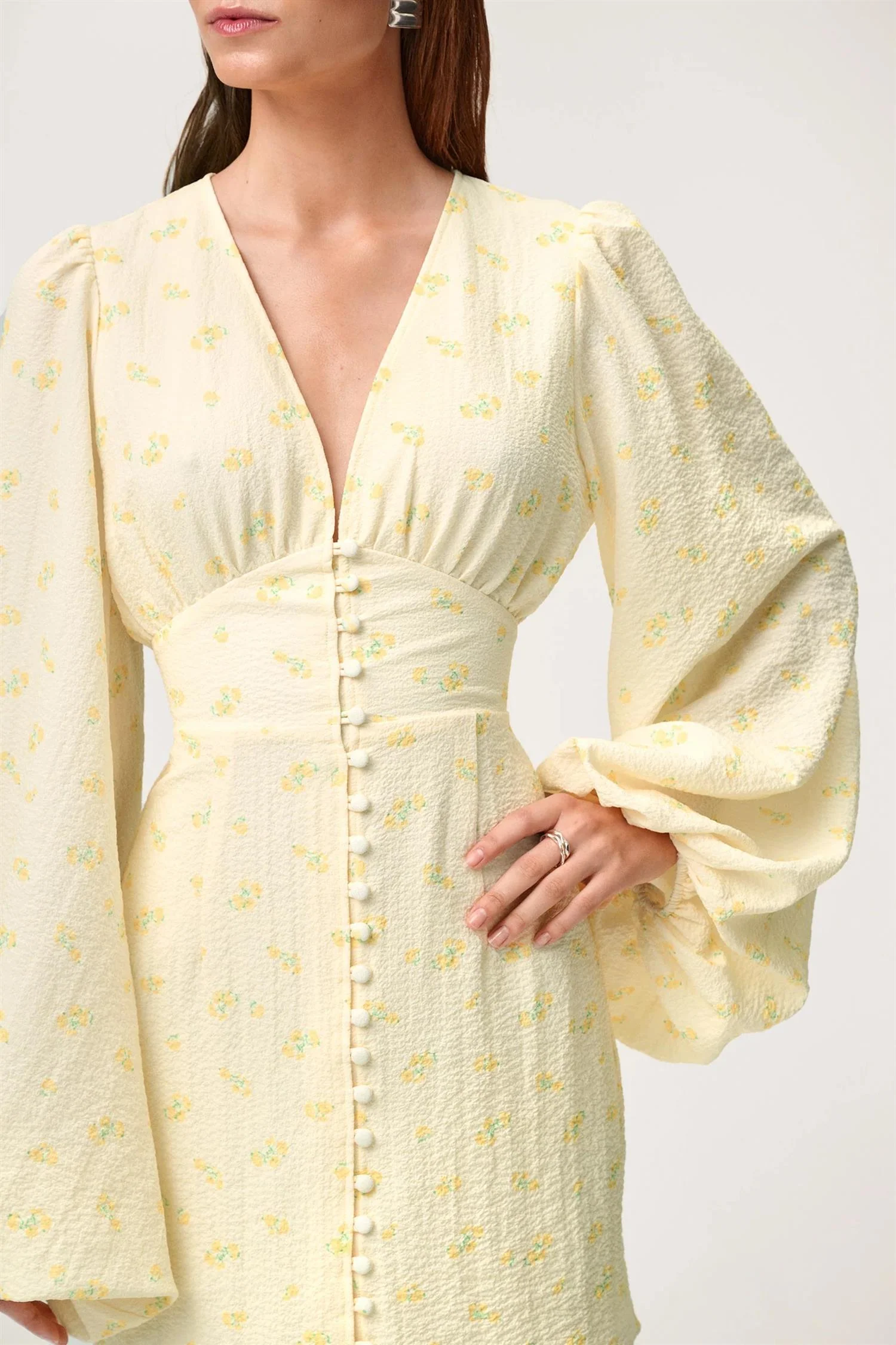 FLORENCE DRESS  Pastel Yellow - Image 3