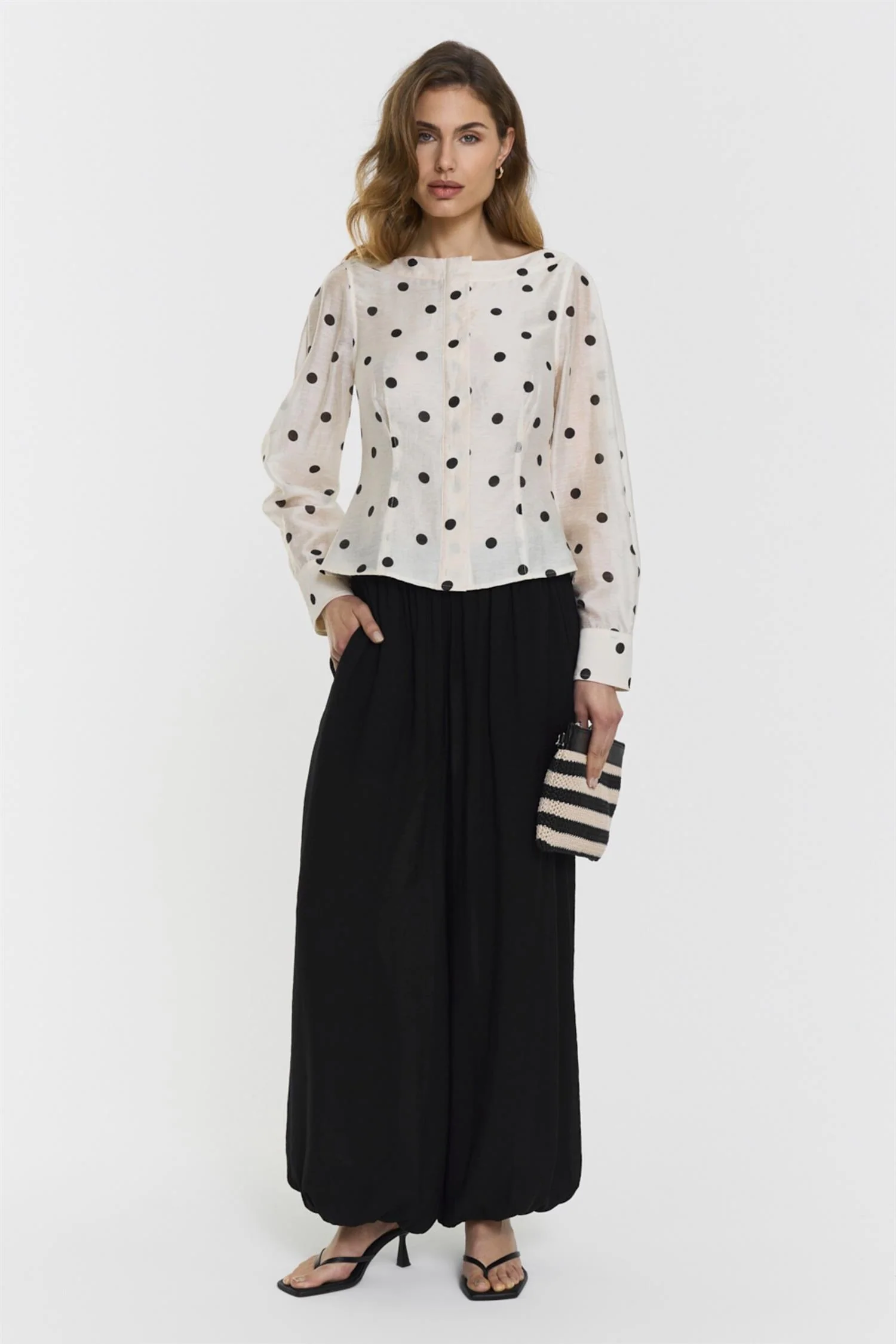 Maika blouse  Black Dots - Image 2