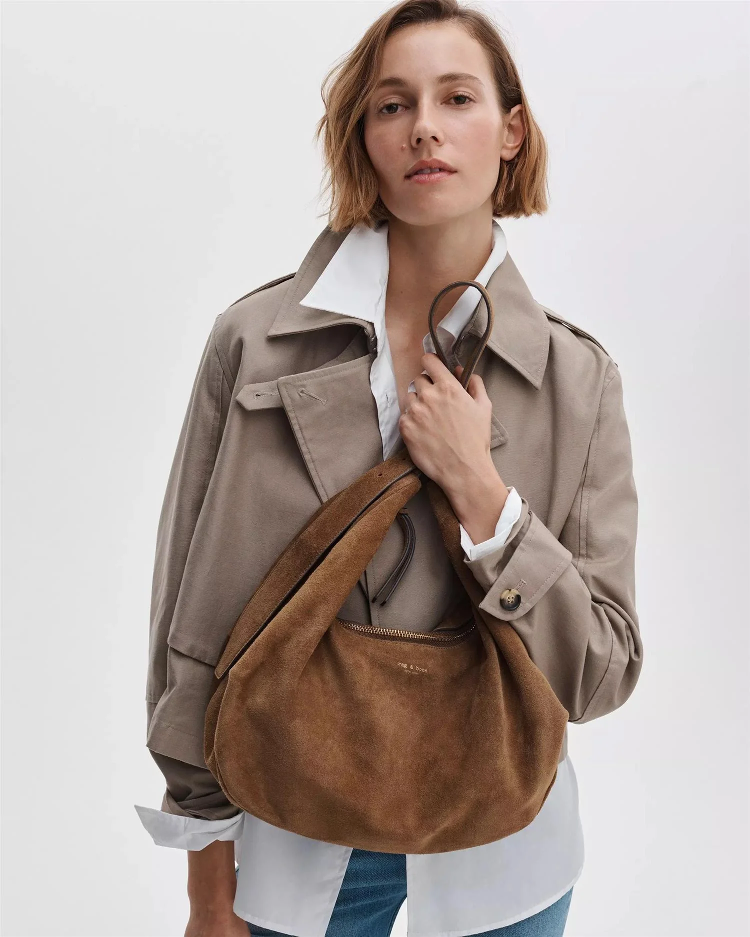 HUDSON LARGE HOBO  Golden Brown - Image 3