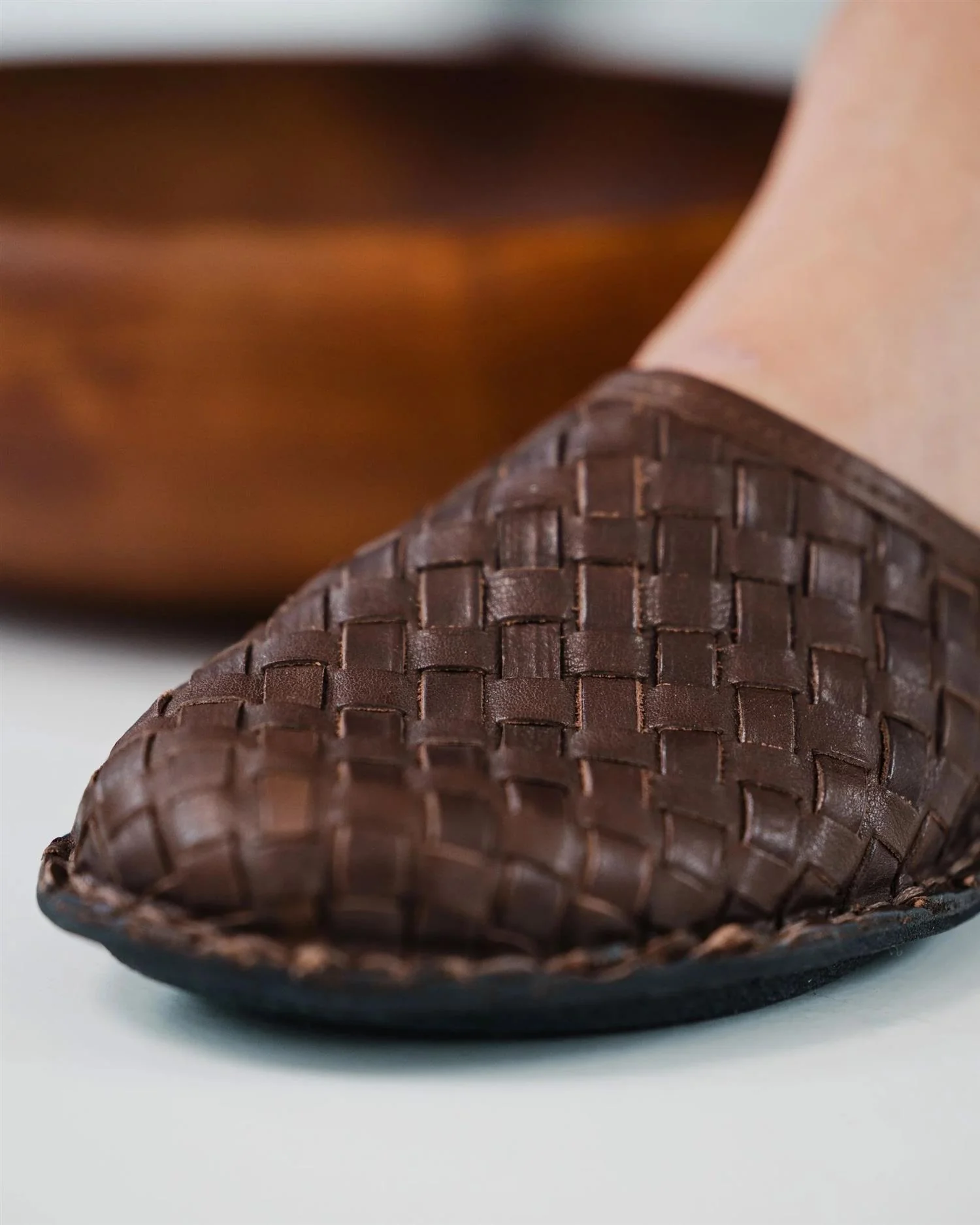 Viba Roma Woven Leather Cocoa Brown - Image 4