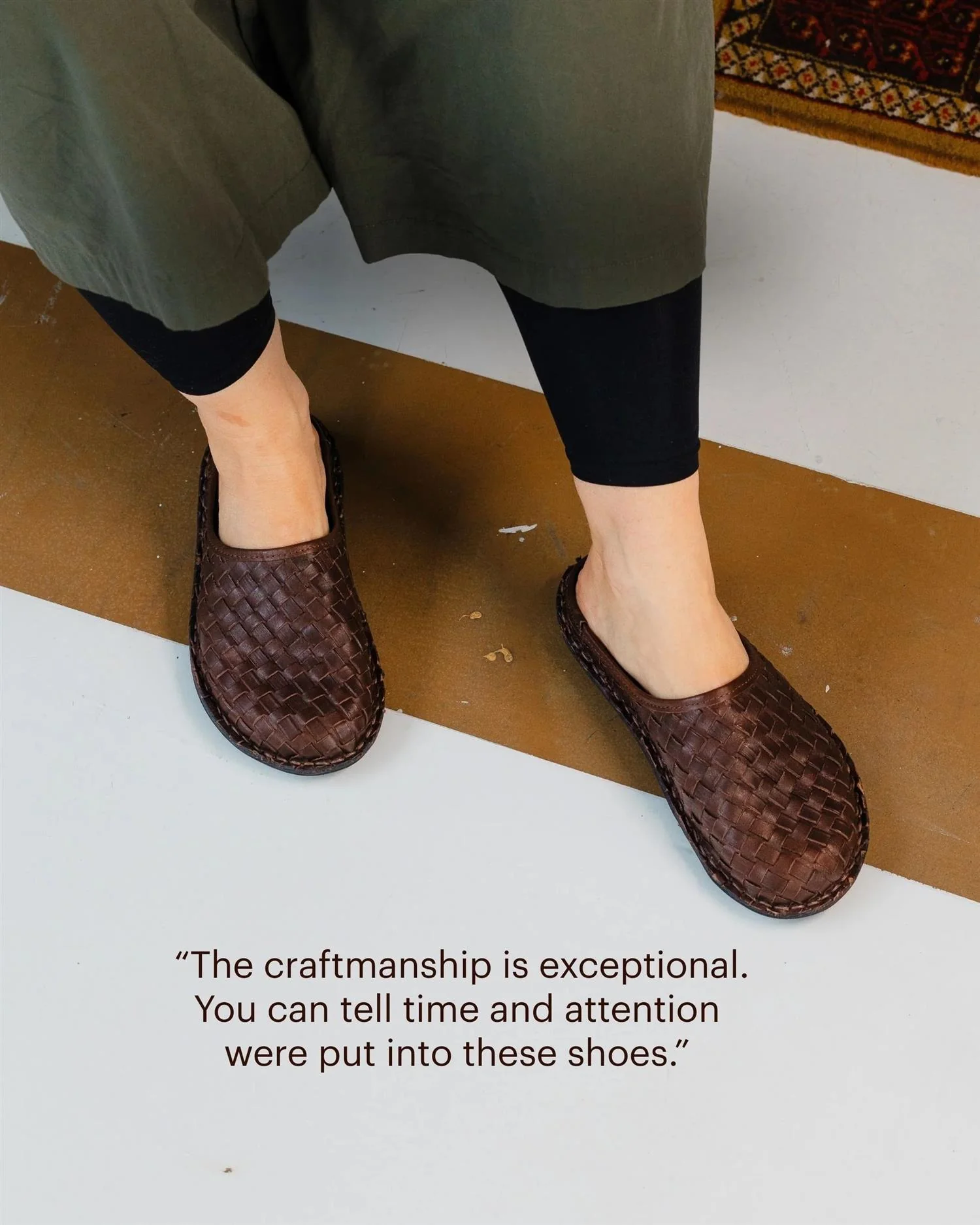 Viba Roma Woven Leather Cocoa Brown - Image 6