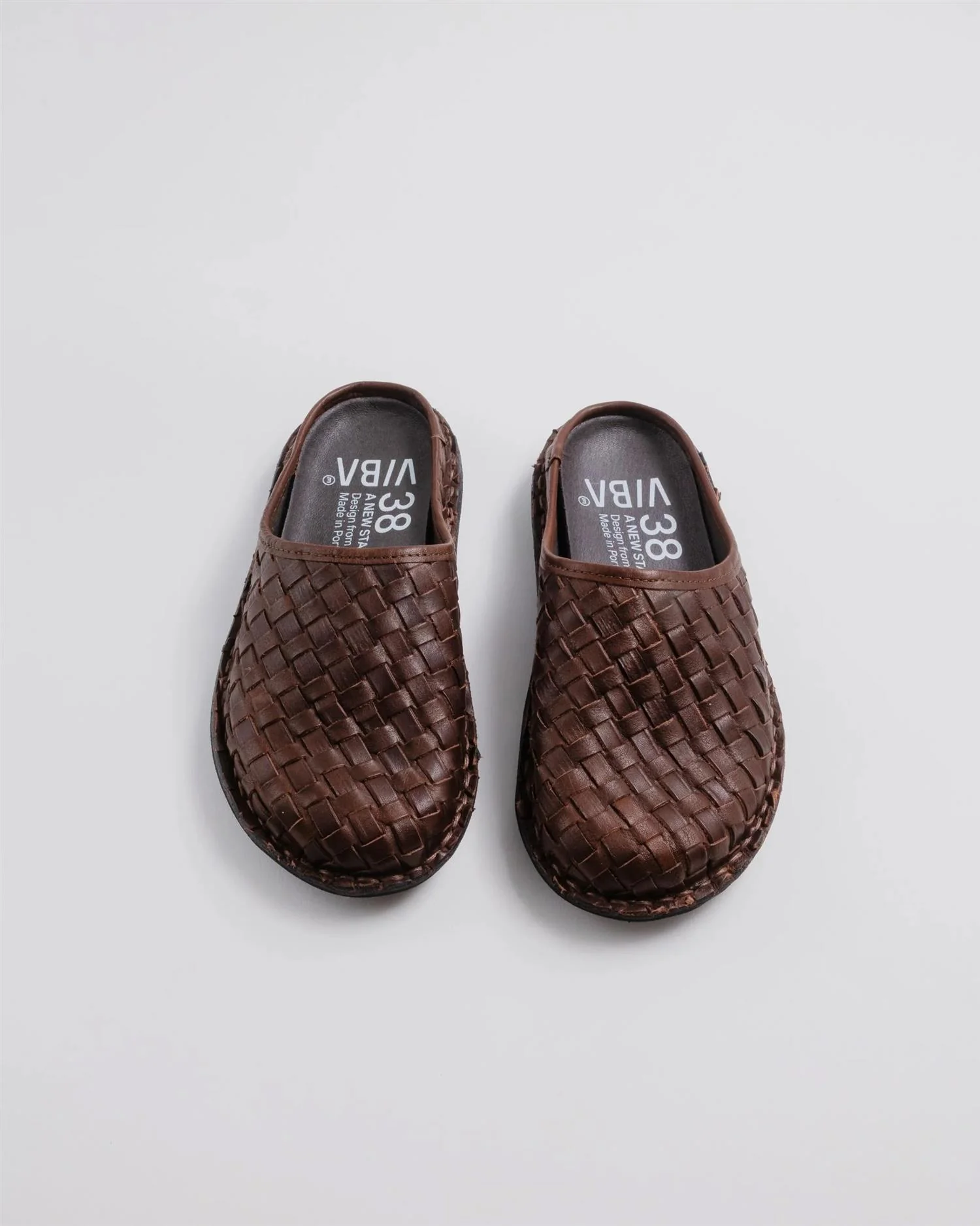 Viba Roma Woven Leather Cocoa Brown - Image 7