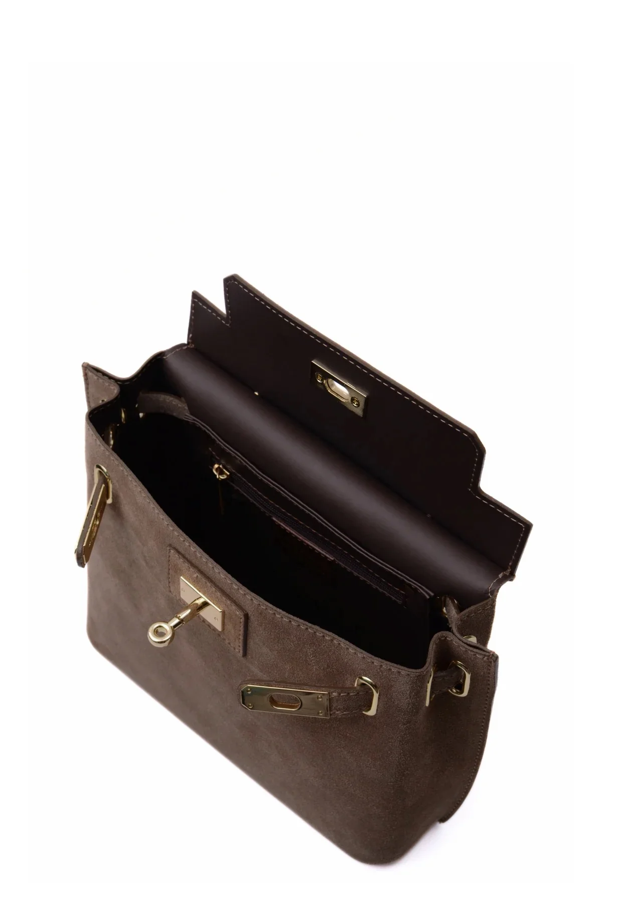 RIVOLI BAG SUEDE  Taupe - Image 2