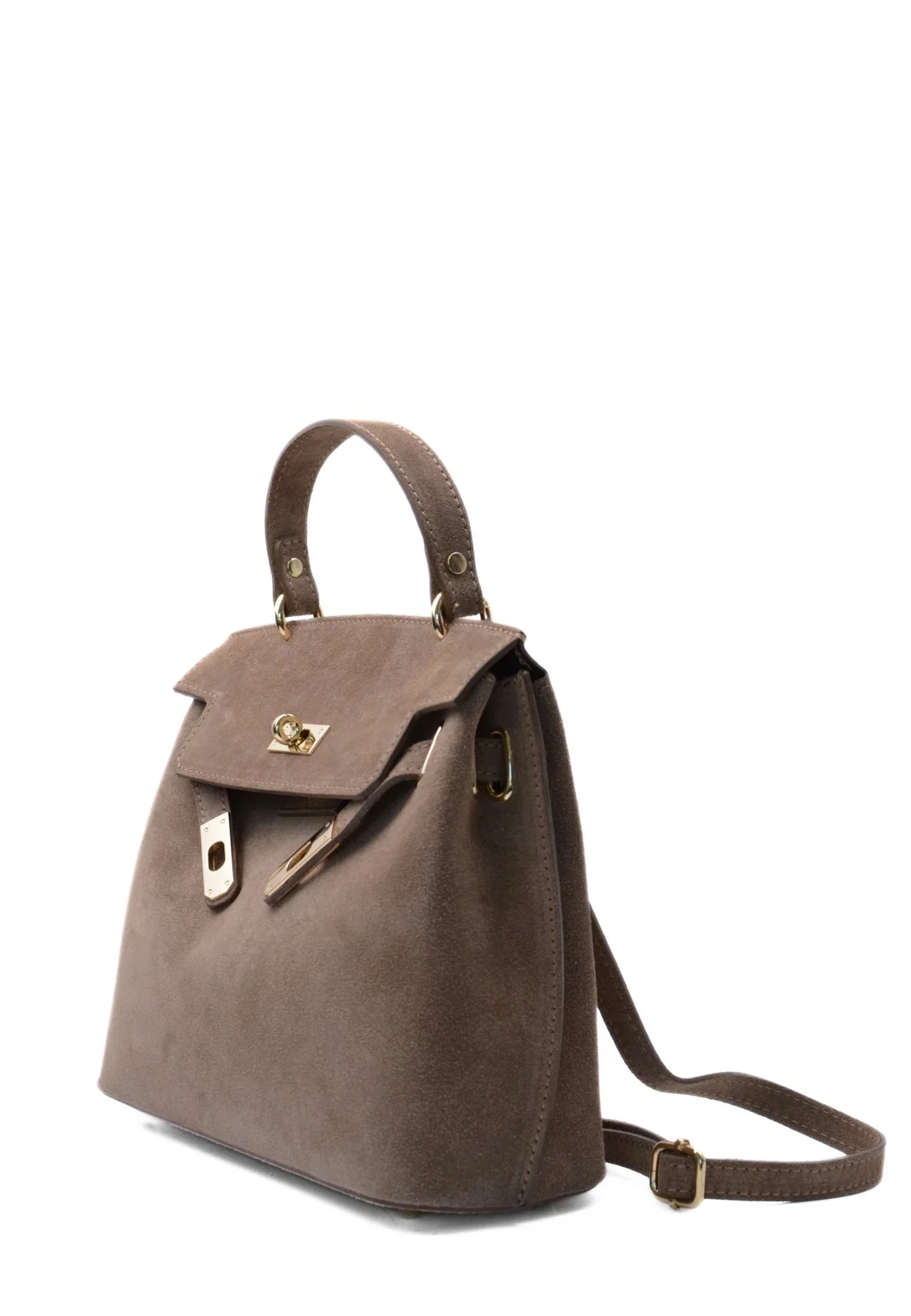 RIVOLI BAG SUEDE  Taupe - Image 4