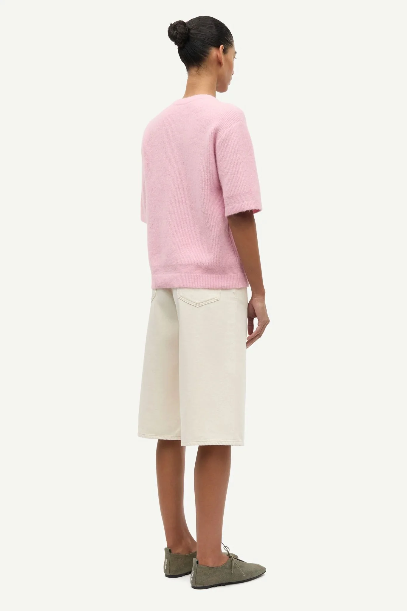 Saanoura Ss Cardigan  Bleached Mauve - Image 4