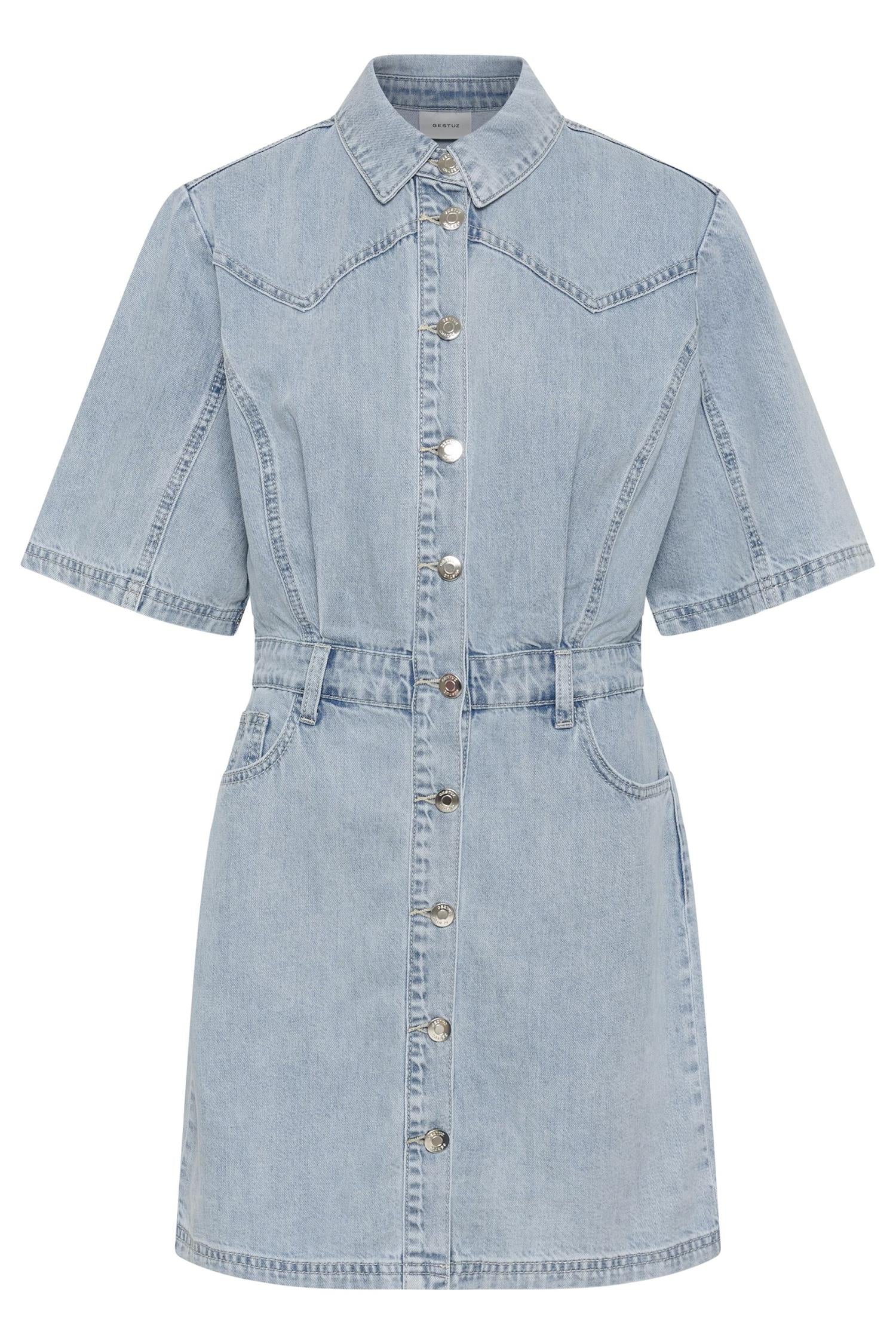 monie Dress  Light Blue Denim