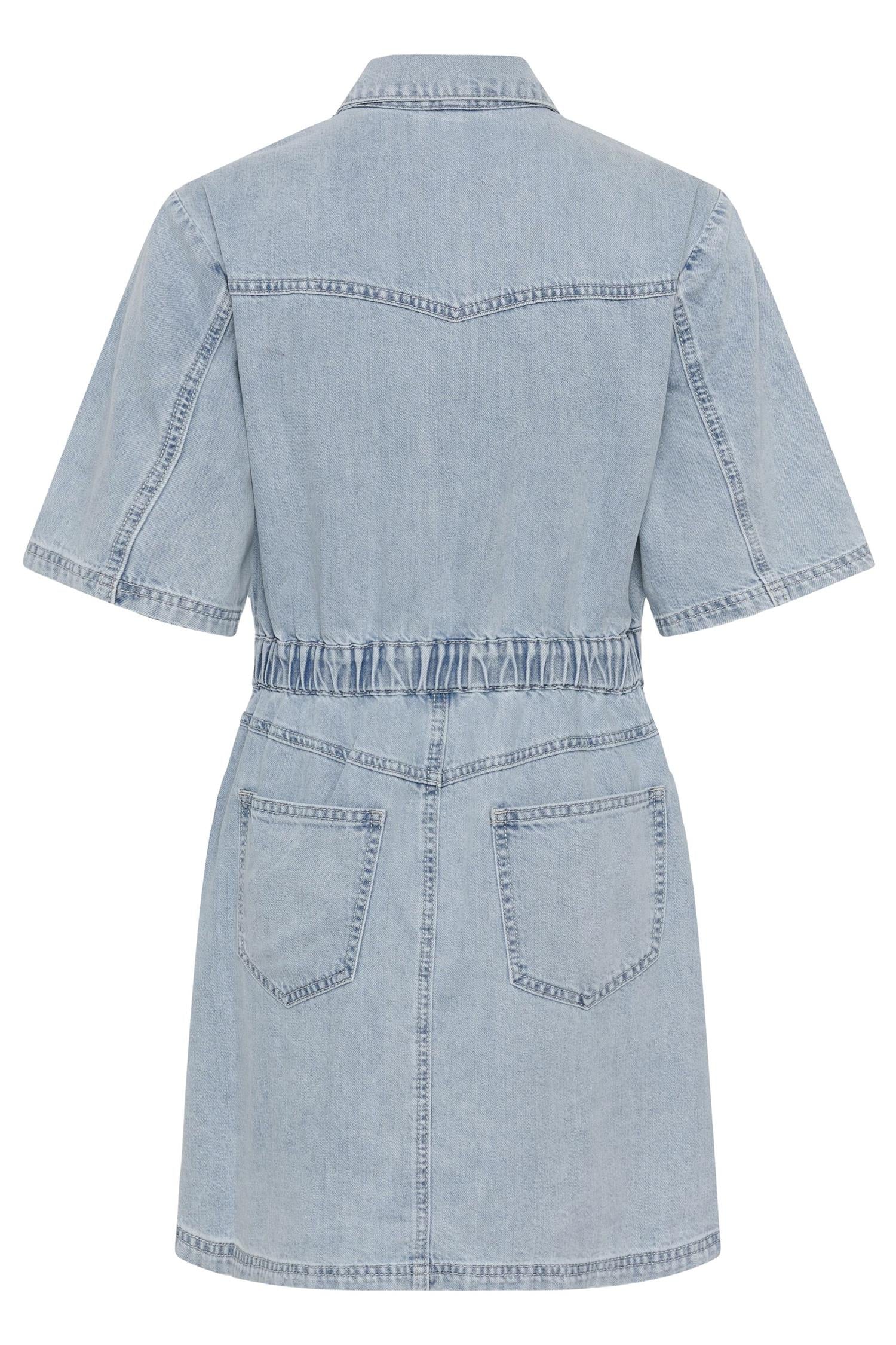 monie Dress  Light Blue Denim - Image 7