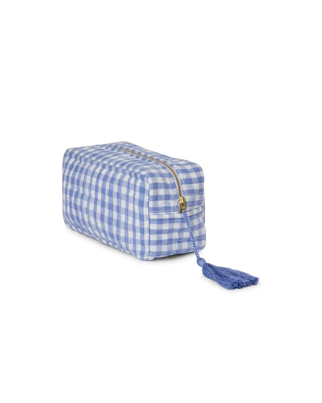Cosmetic Bag*  Blue Small Checks