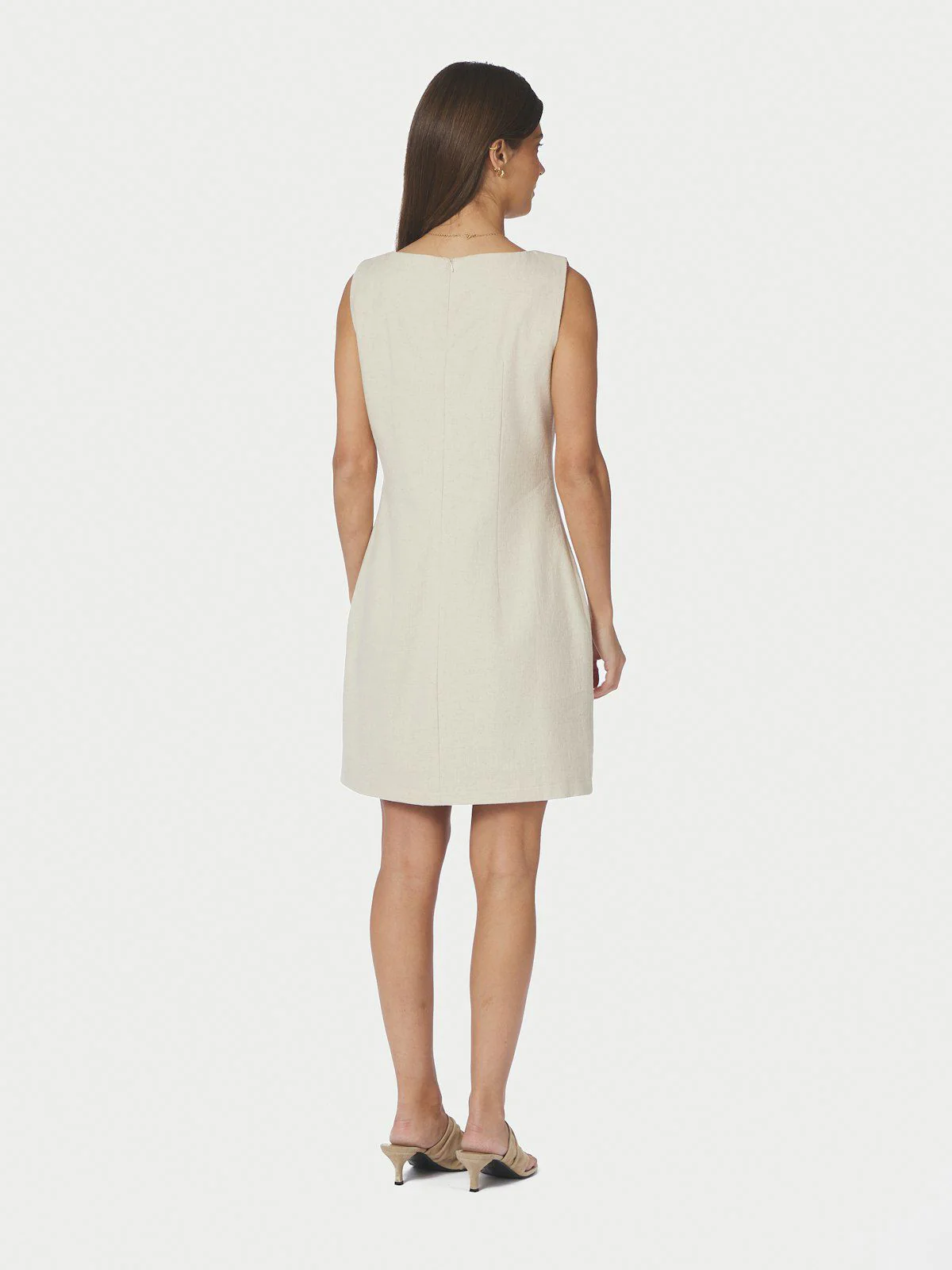 Bruna Ramie Dress  Natural - Image 3