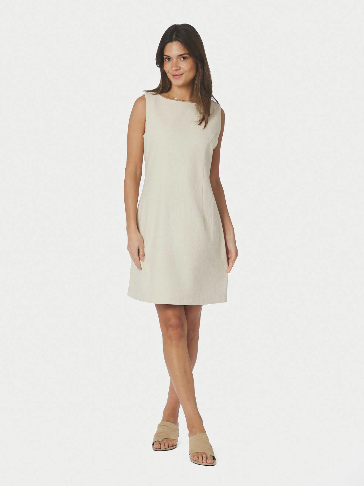 Bruna Ramie Dress  Natural - Image 4