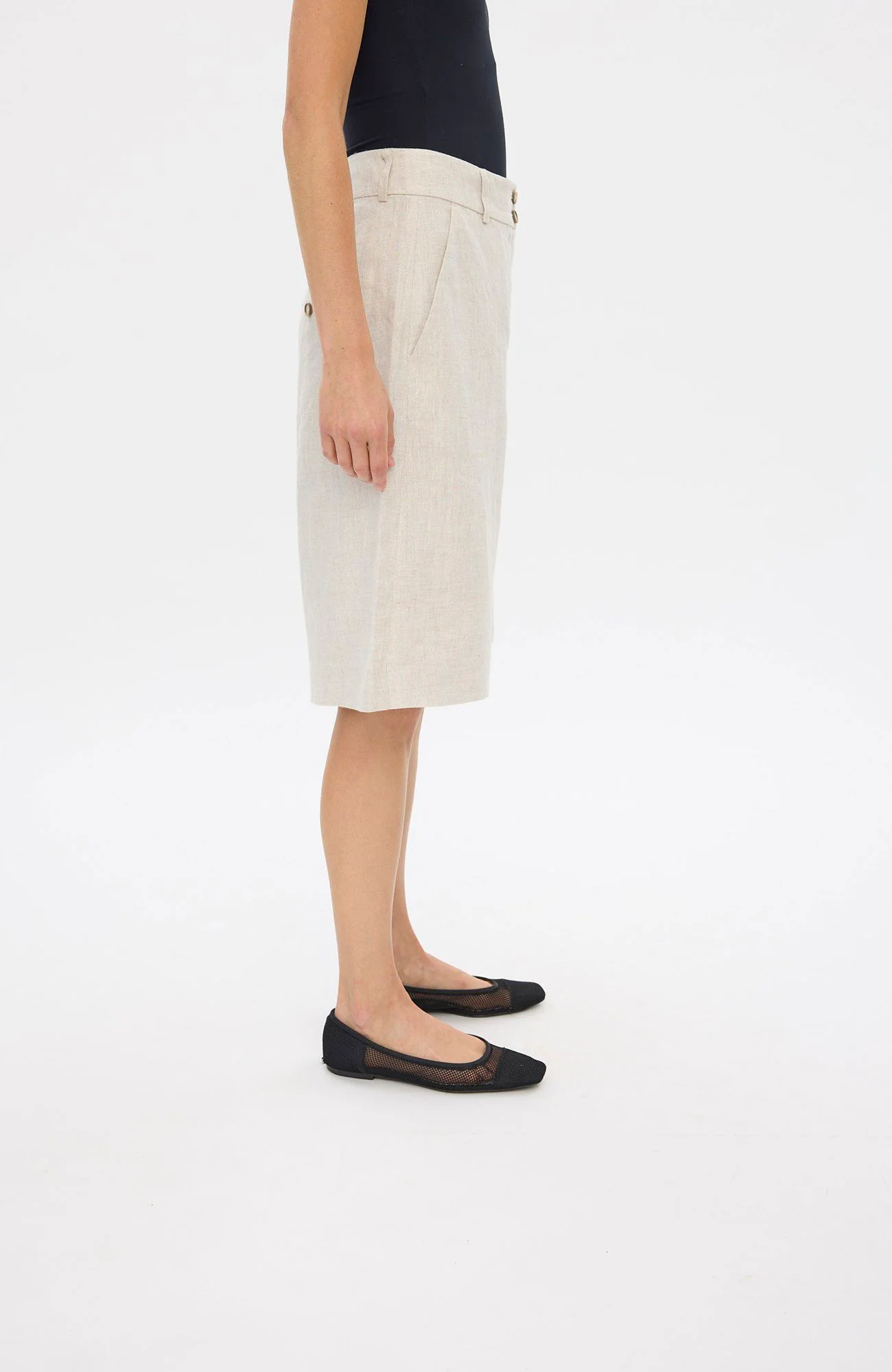 Laurafv Long Shorts 888  Crystal Linen - Image 2