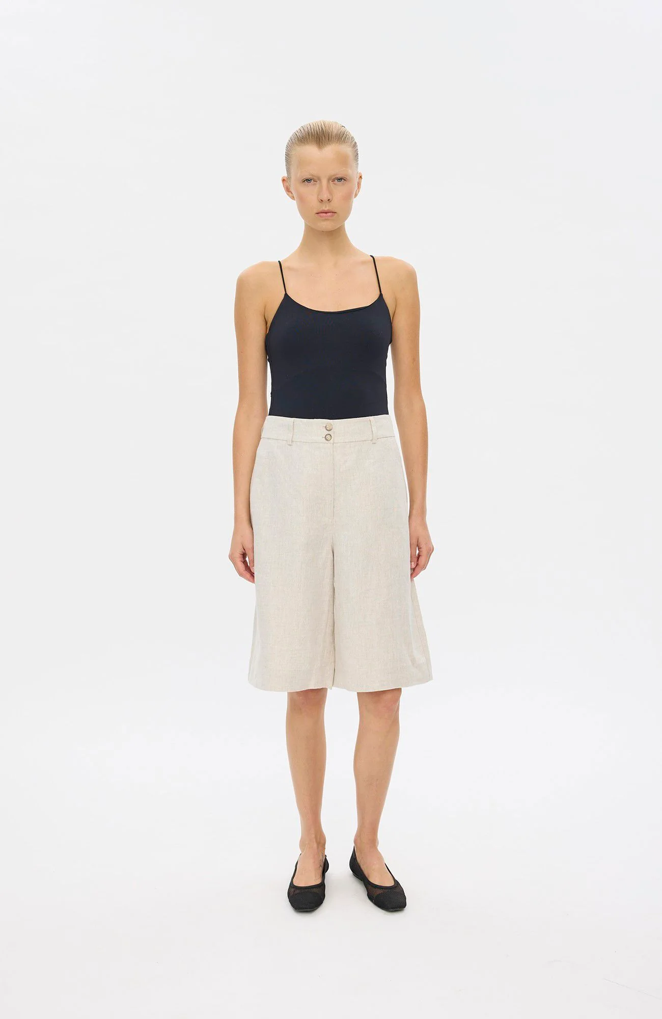 Laurafv Long Shorts 888  Crystal Linen - Image 3