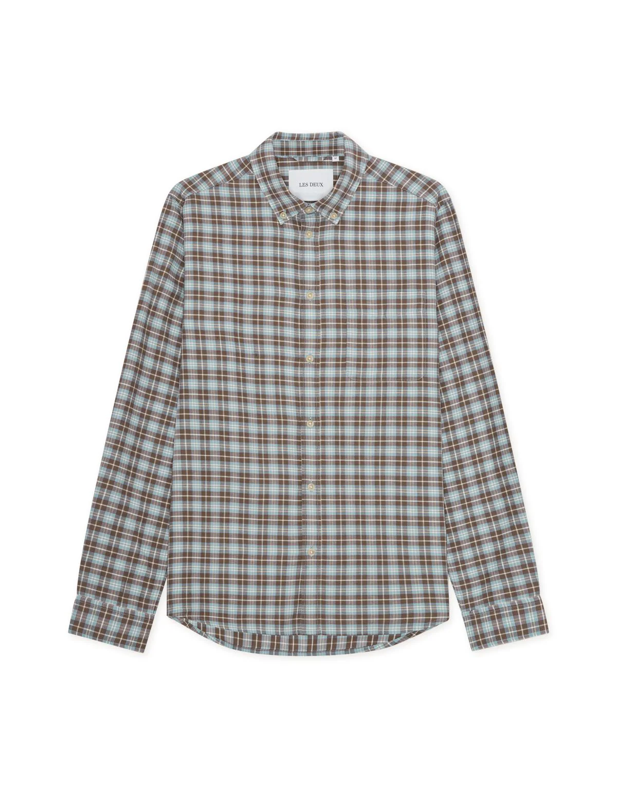 Check Shirt  Faded Denim Blue