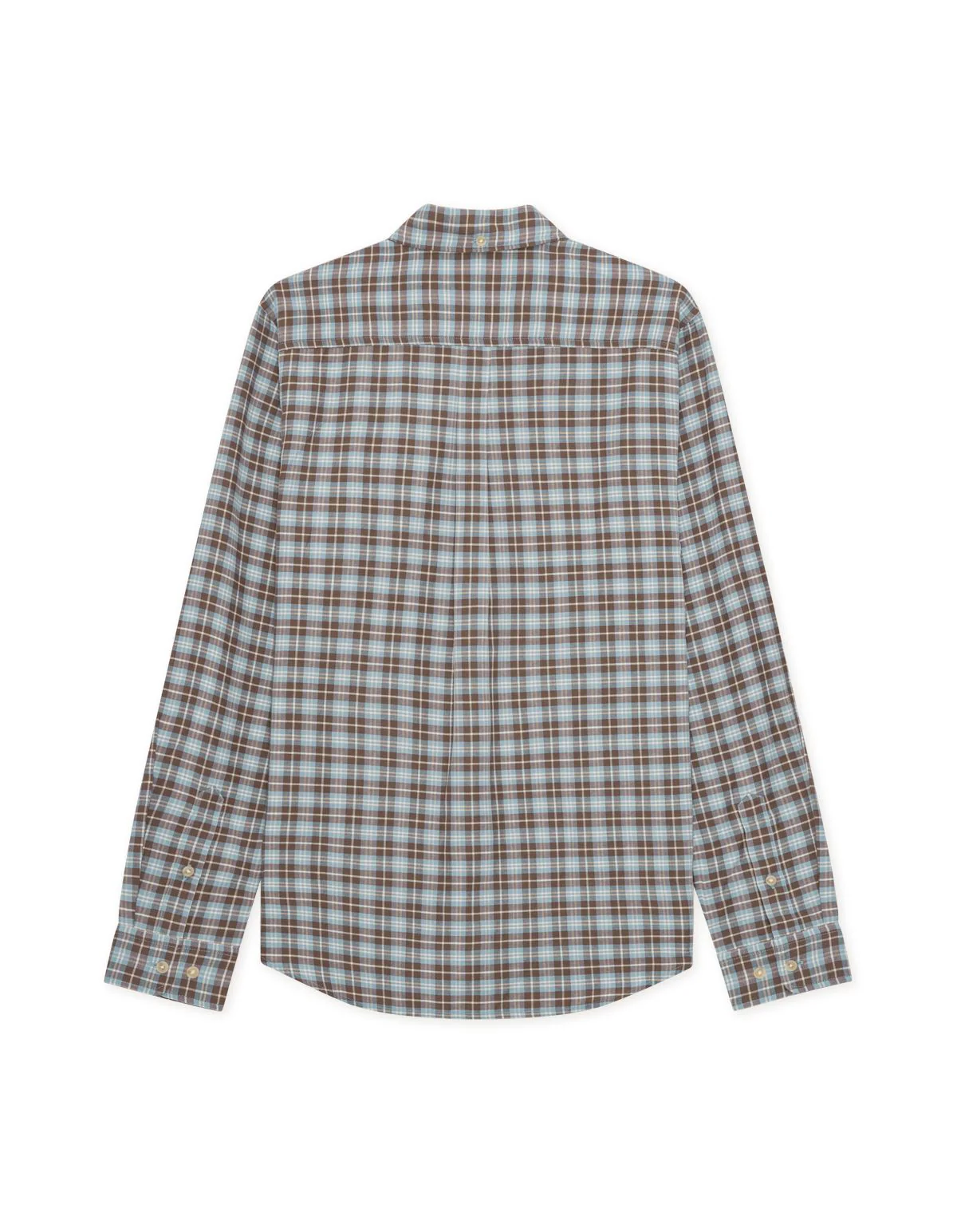 Check Shirt  Faded Denim Blue - Image 2