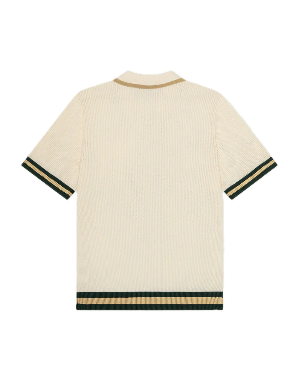 Lace Knitted Polo  Eggnog White - Image 4