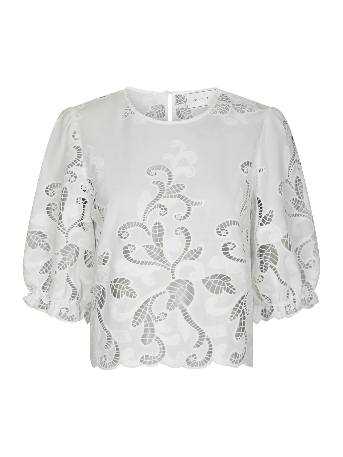 Fia Embroidery Blouse  White