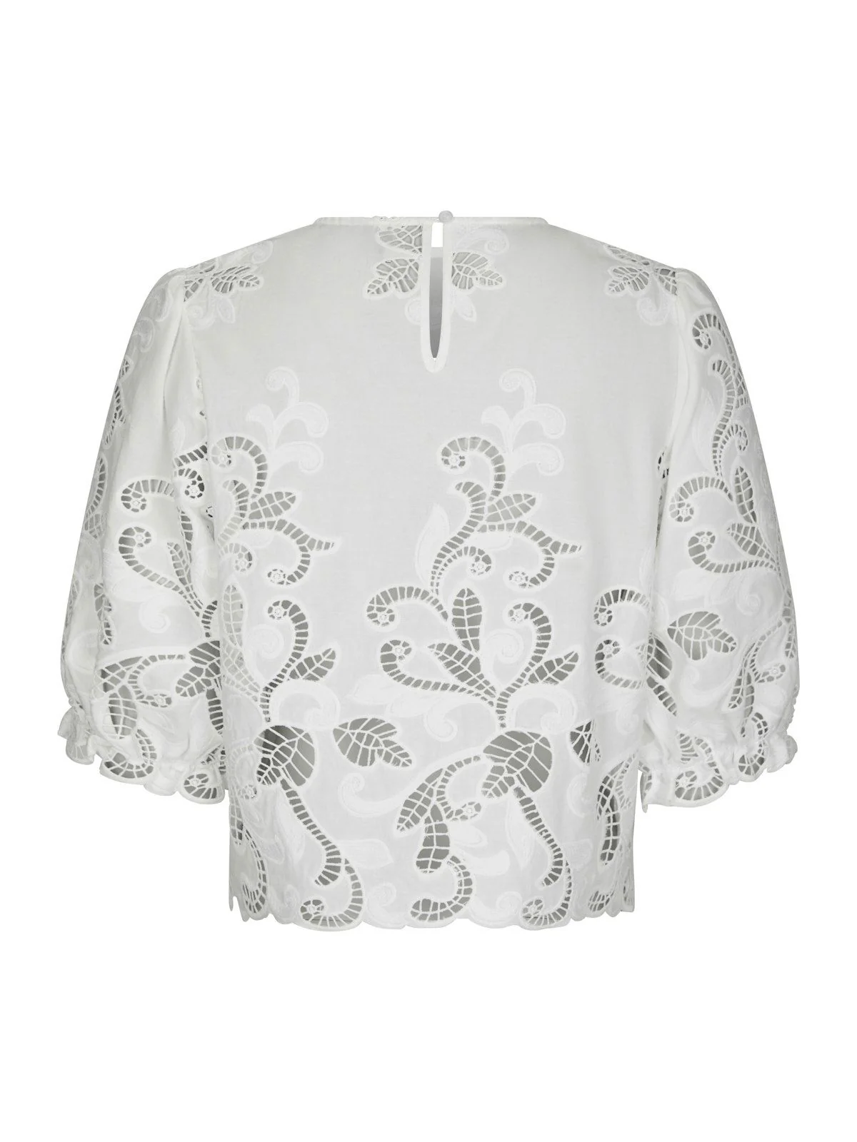 Fia Embroidery Blouse  White - Image 6