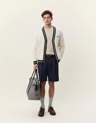 Lace Knitted Cardigan  Eggnog White - Image 3