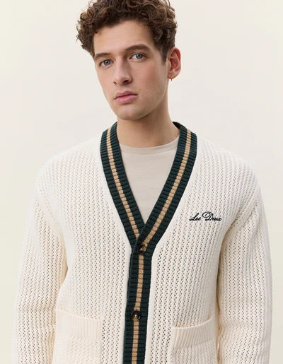 Lace Knitted Cardigan  Eggnog White - Image 4