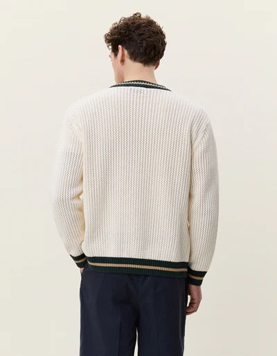 Lace Knitted Cardigan  Eggnog White - Image 5
