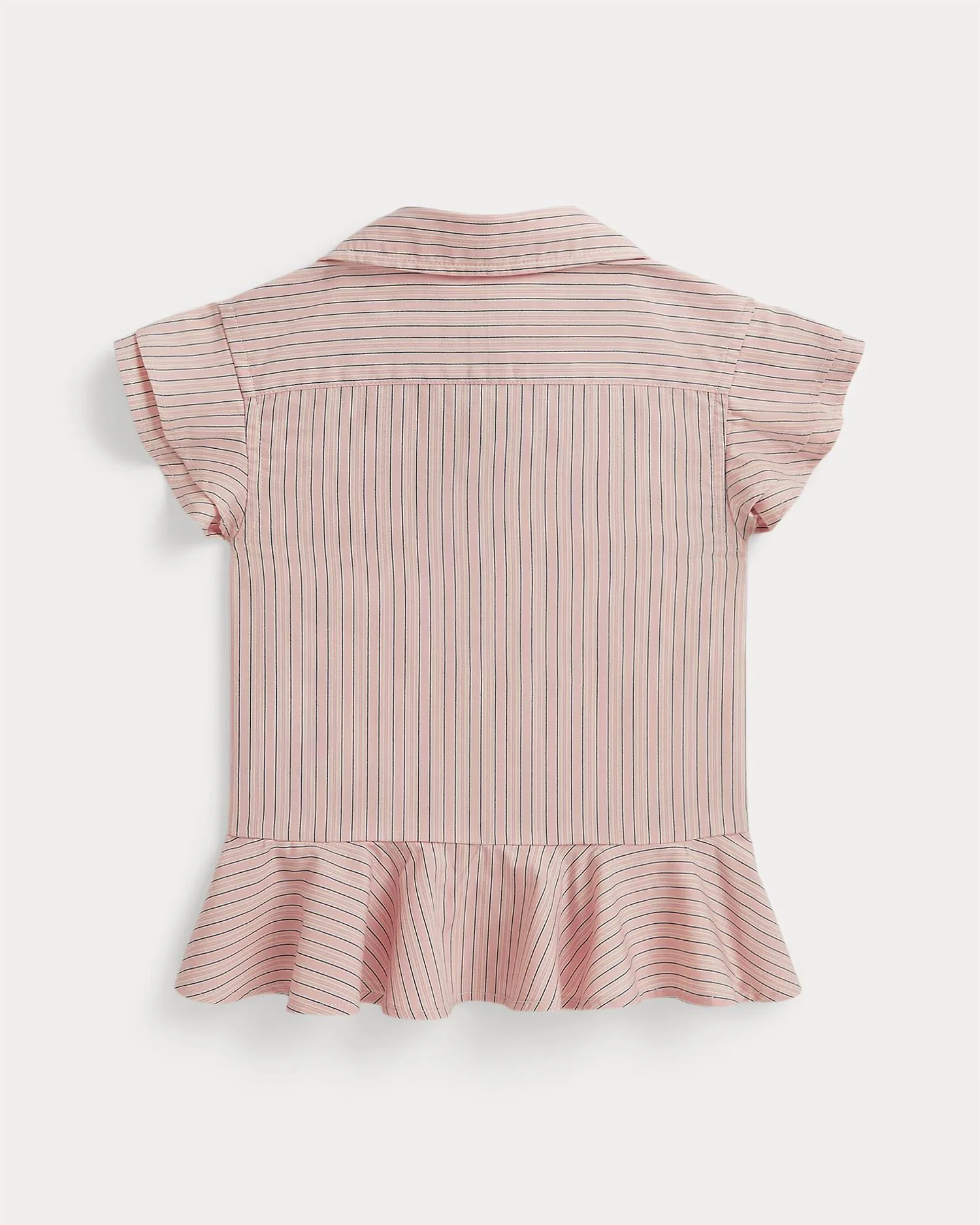 WOVEN-BLOUSE-SHIRT  Pink Navy - Image 2