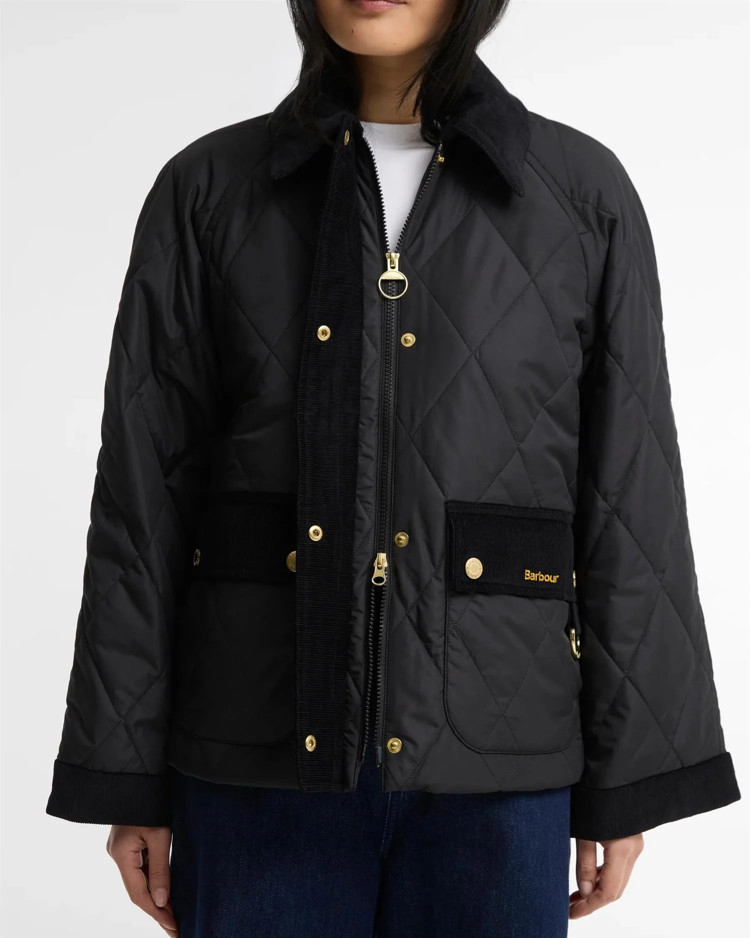 Barbour Kilnwick Quilt Black/Ancient - Image 4