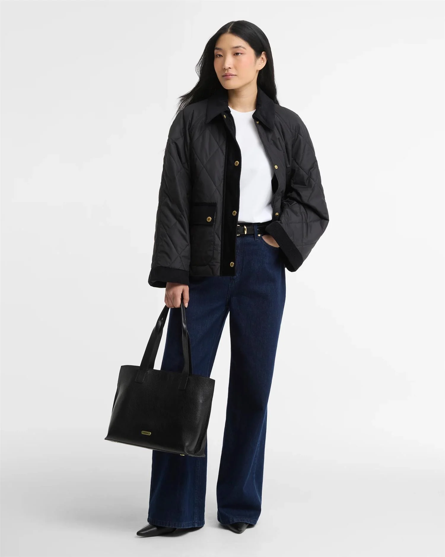 Barbour Kilnwick Quilt Black/Ancient - Image 6