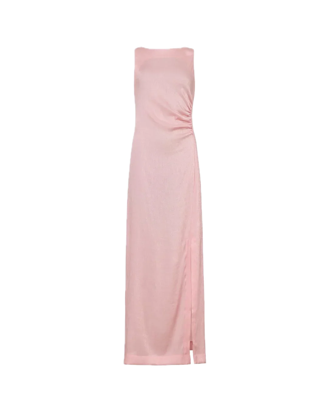 Shiny Sleeveless Dress  Dusty Pink - Image 4