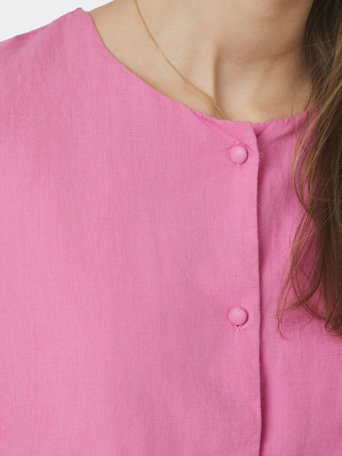 Moisa Linen Blouse  Pink - Image 2