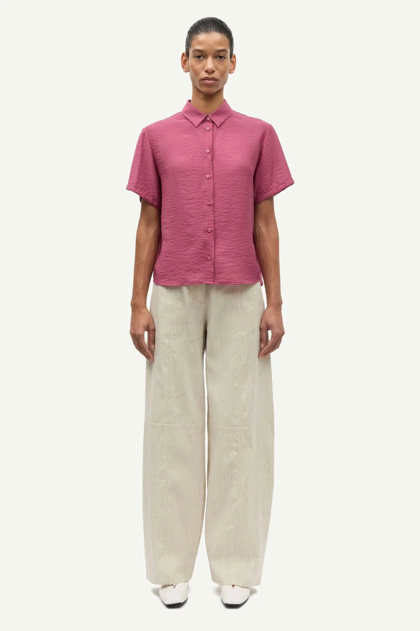 Saminna Ss Shirt 15754  Dry Rose - Image 2