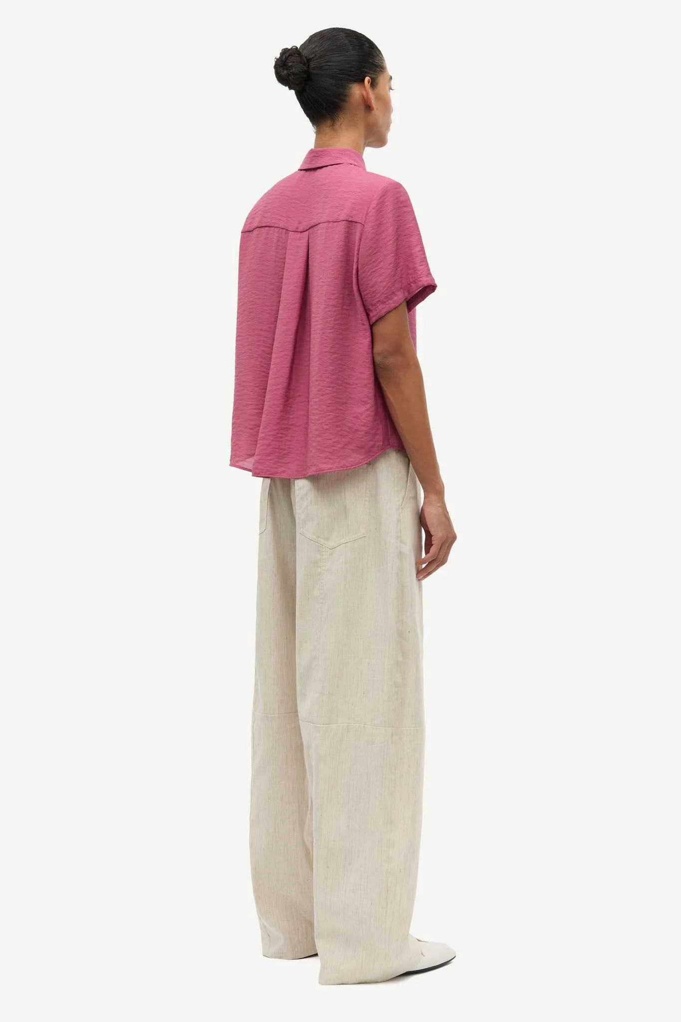 Saminna Ss Shirt 15754  Dry Rose - Image 3