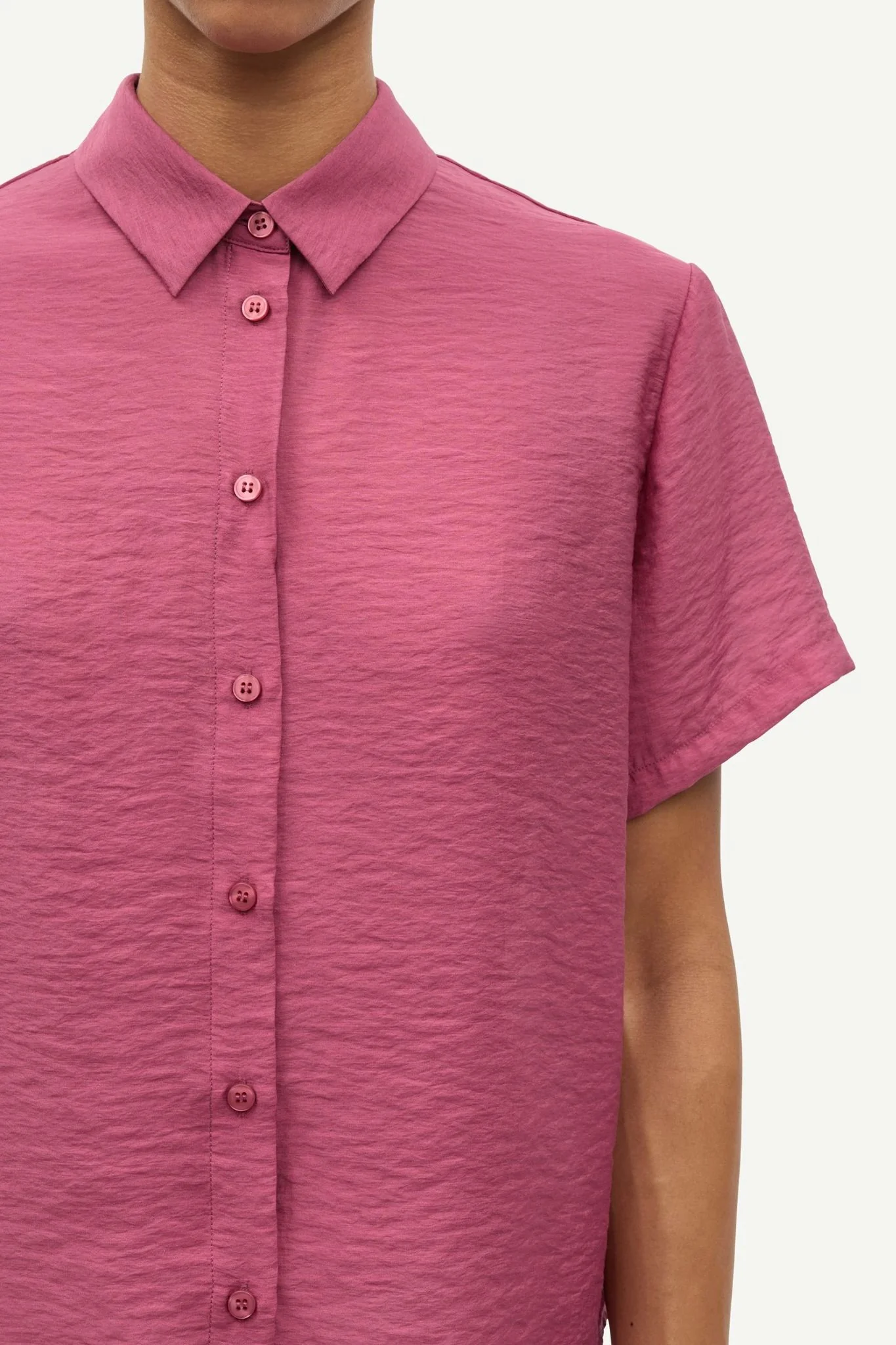 Saminna Ss Shirt 15754  Dry Rose - Image 4