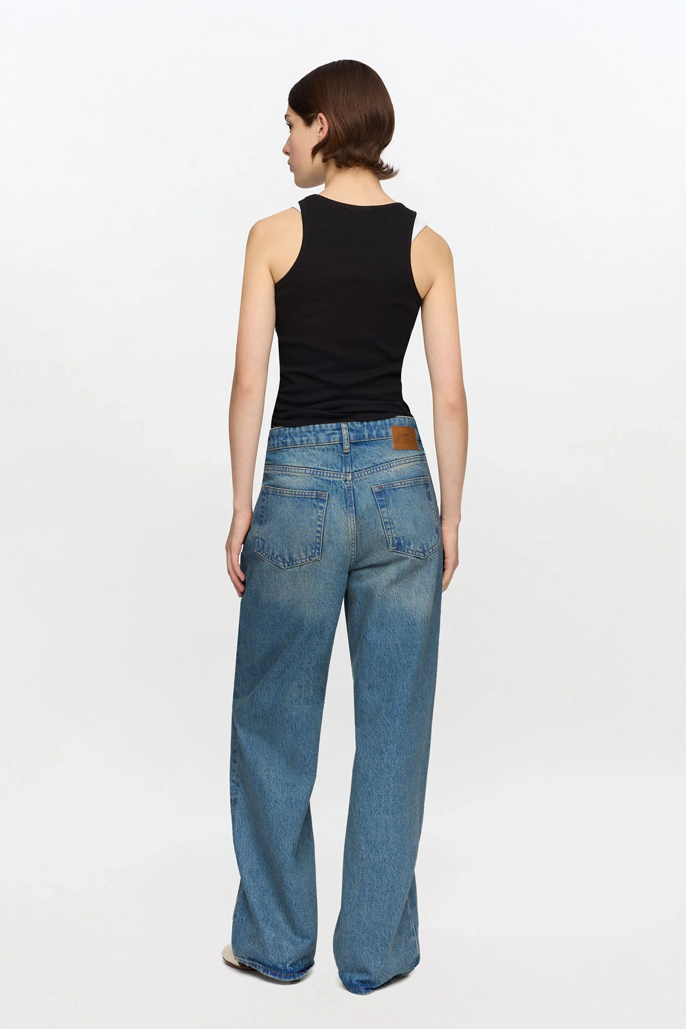 Soft Cotton rib Tank Top  Black - Image 3