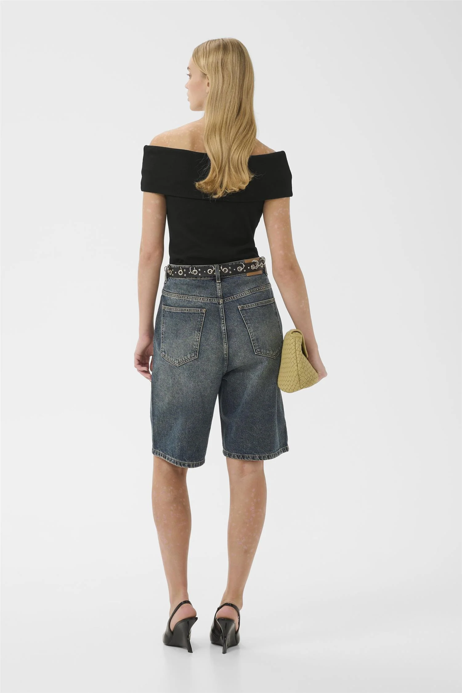 Drew Off Shoulder Top  Black - Image 4
