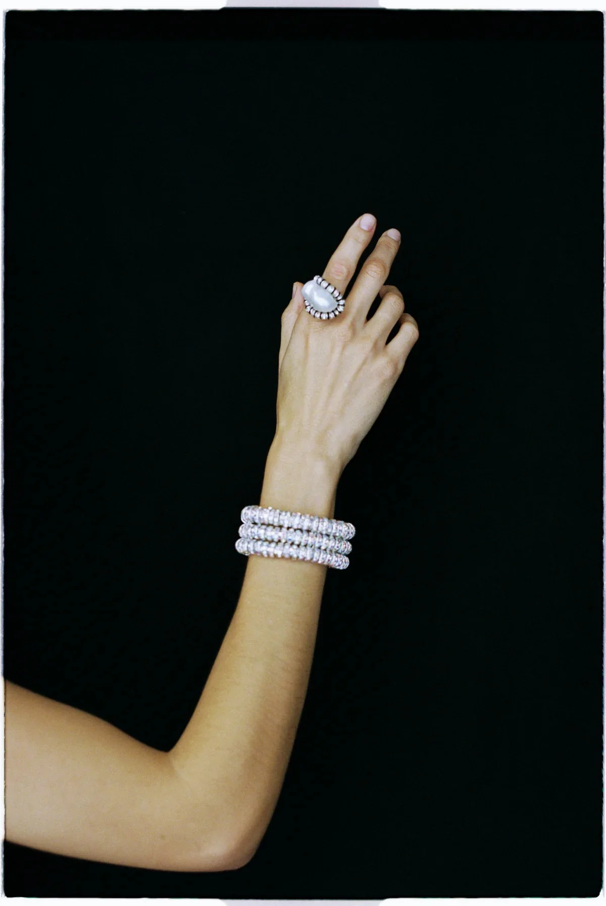 Baroque Dimond Ring  Gold - Image 2