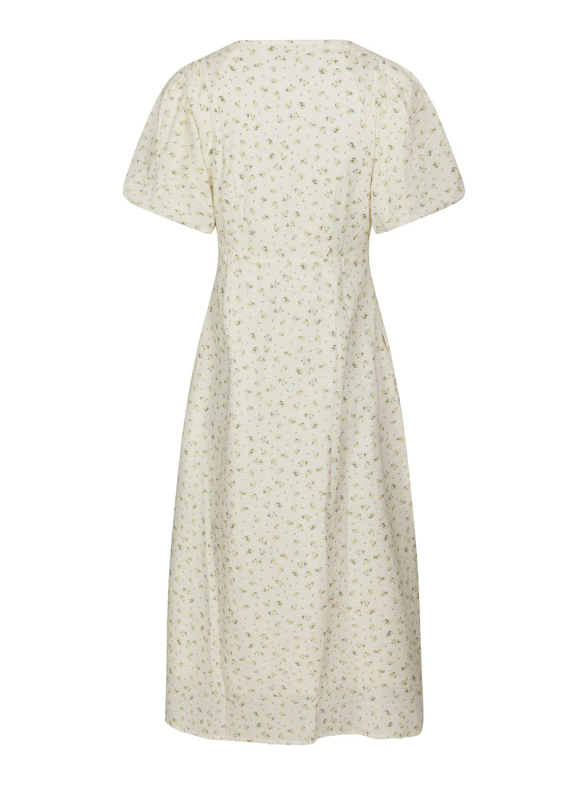 Illana Small Rose Flower Dress  Light Yellow - Image 5
