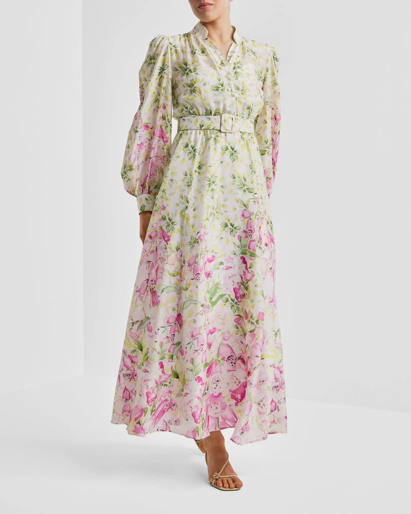 ORGANZA BELT DRESS  Flower Oasis - Image 2