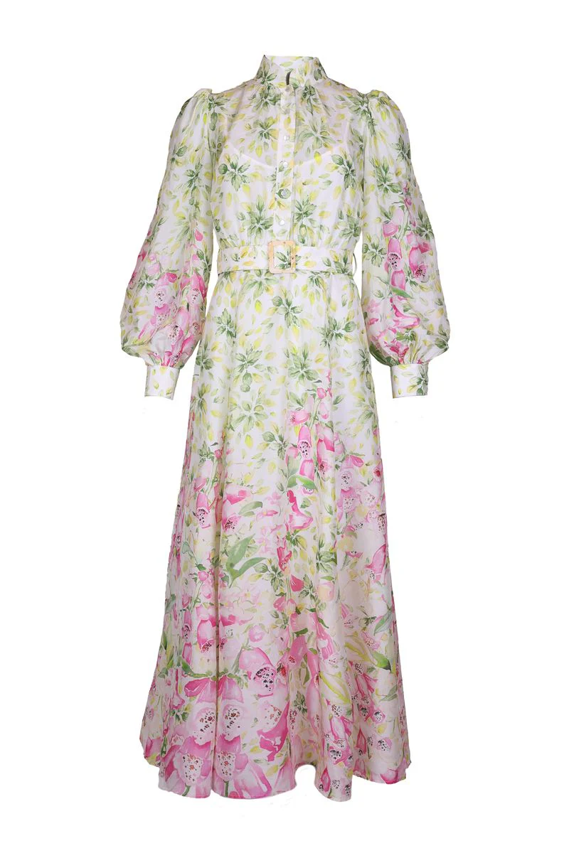ORGANZA BELT DRESS  Flower Oasis - Image 4