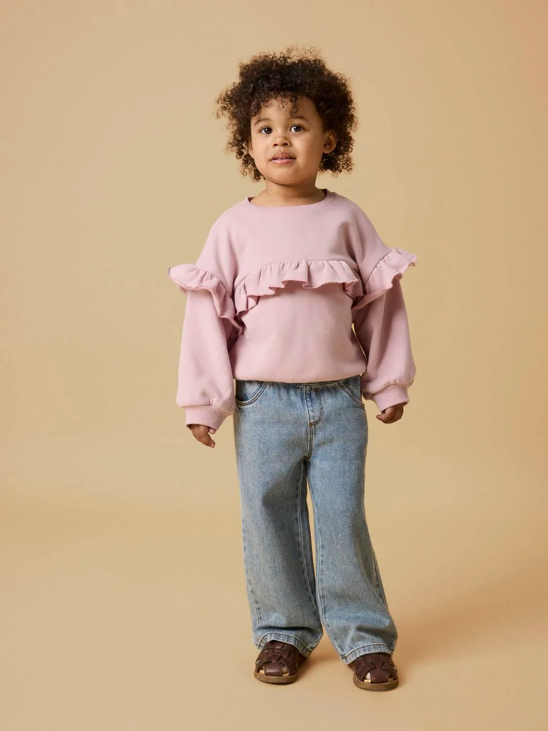 Flondon Rik Ls Loose Sweat  Mellomlilla - Image 3