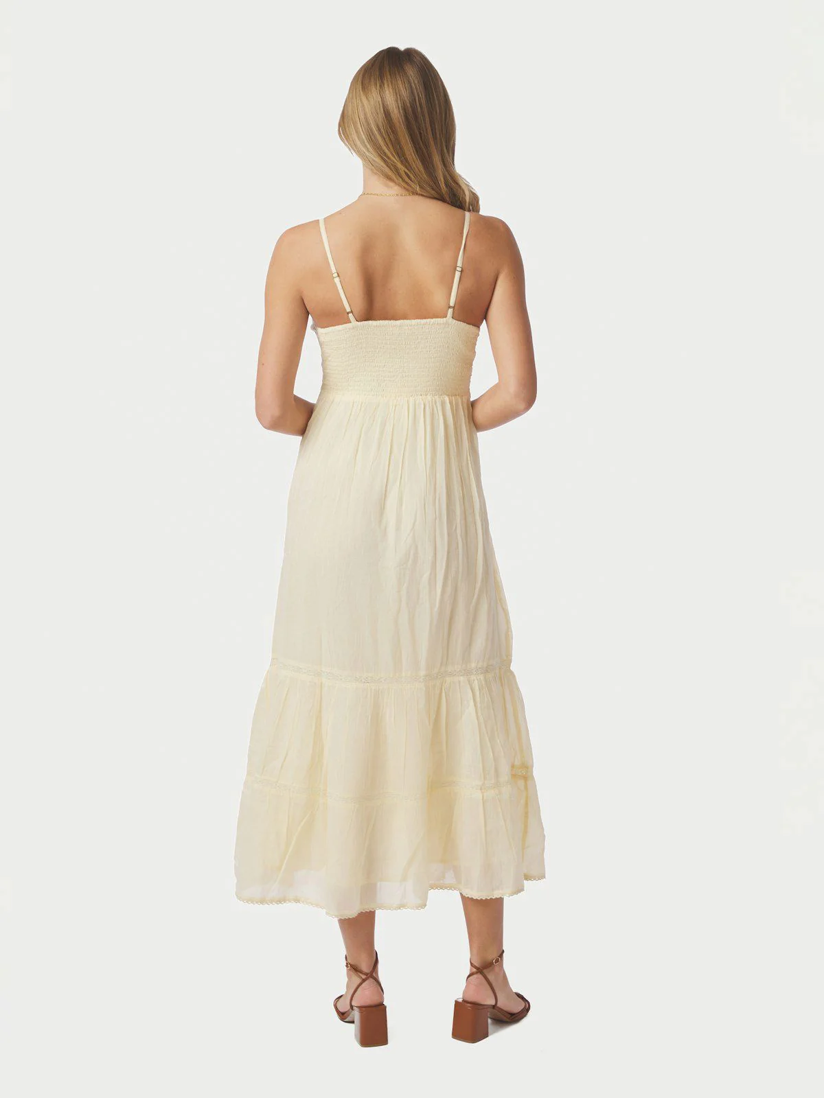 Elorie S Voile Dress  Butter Yellow - Image 6
