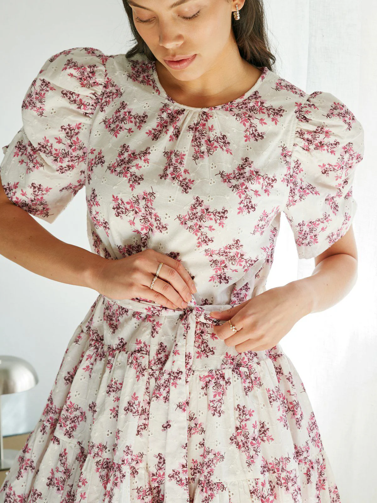 Annitas Starling Flower Dress  Fuchsia - Image 3